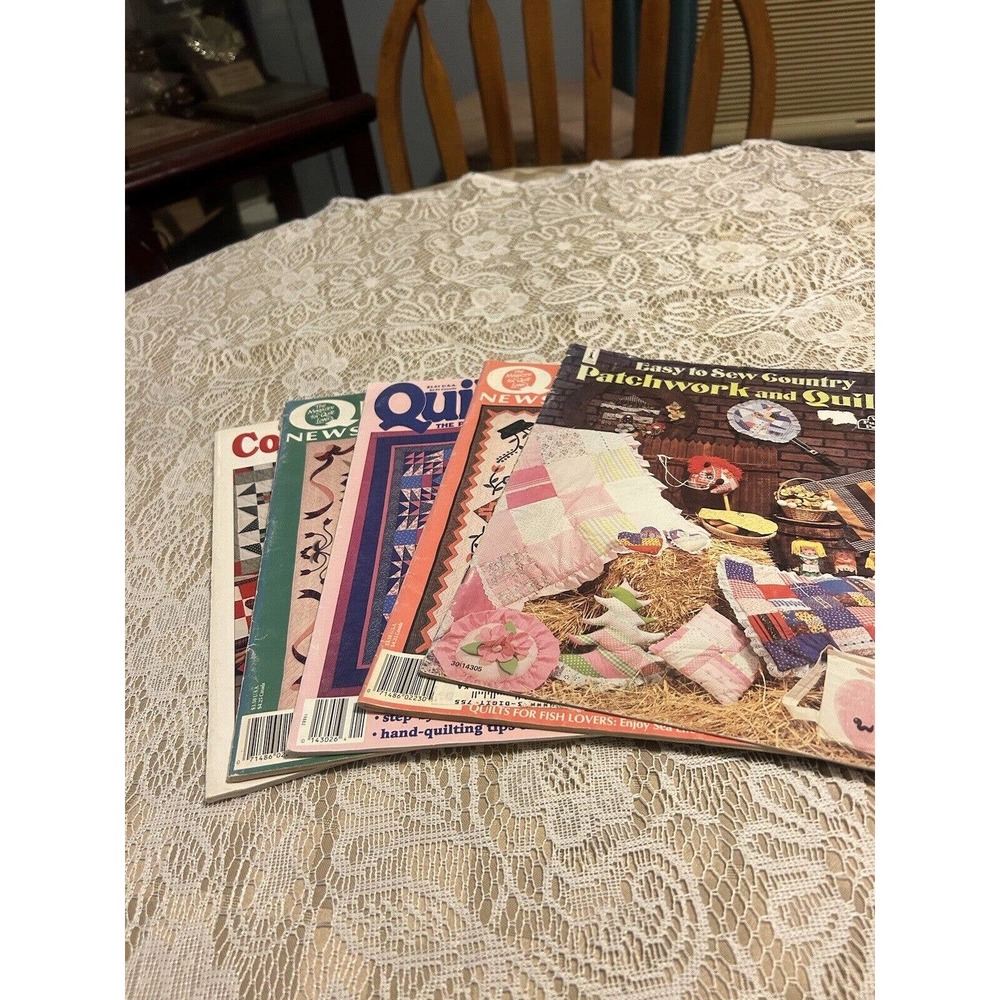Quilting books lot of 5 Patchworks, and American Quilters